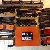 Vintage Lionel train cars from the 1960s and track type O gague